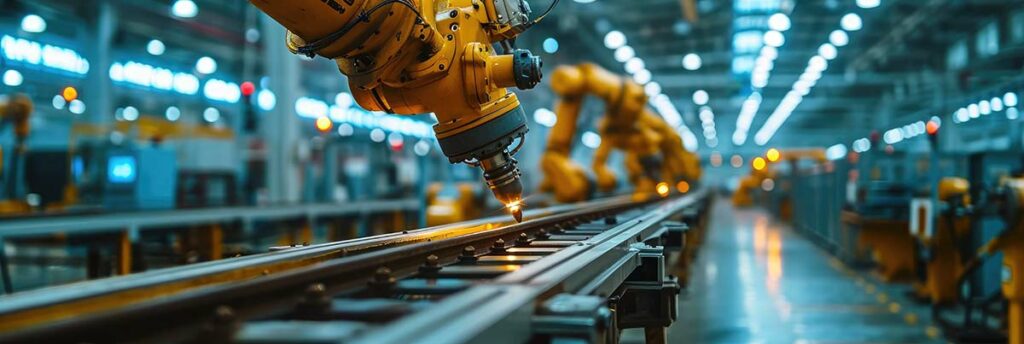 Manufacturing plant, robot arm